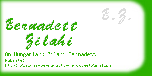 bernadett zilahi business card